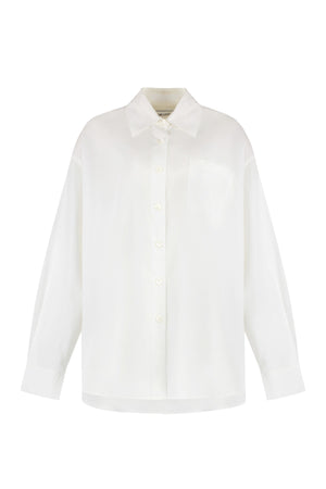 Borrowed cotton poplin shirt-0